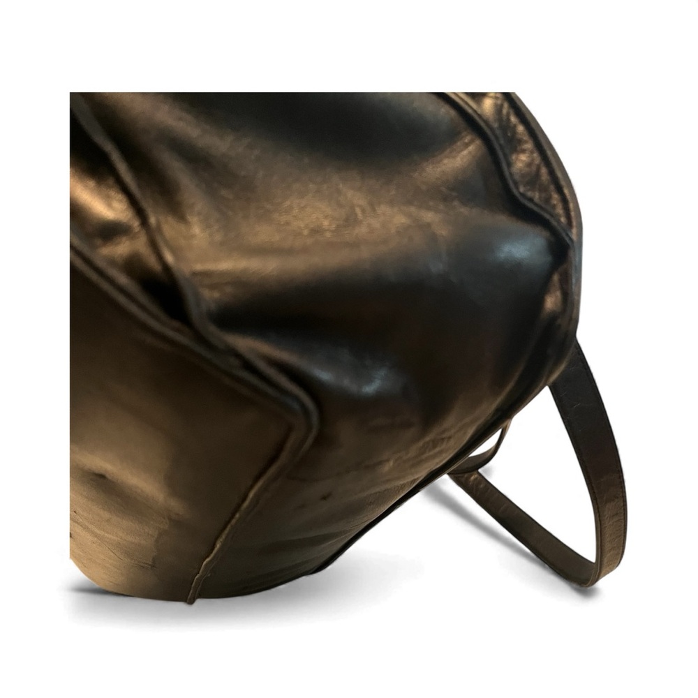Perlina Black Shoulder Bag with Silver Hardware - Picture 5 of 9